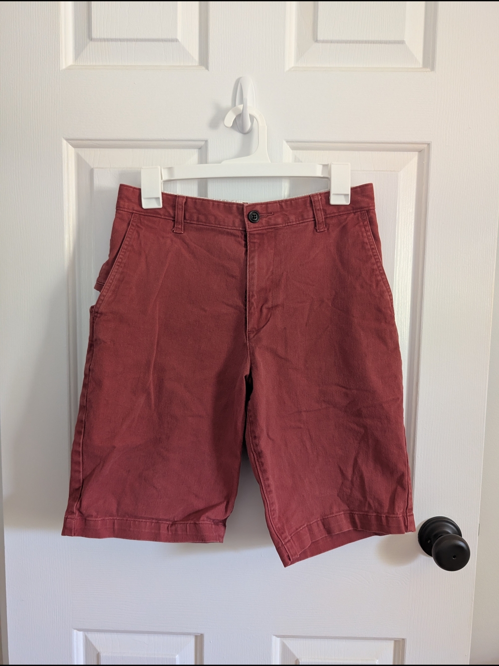 Dockers Men's Flat Front Red Shorts Waist 29